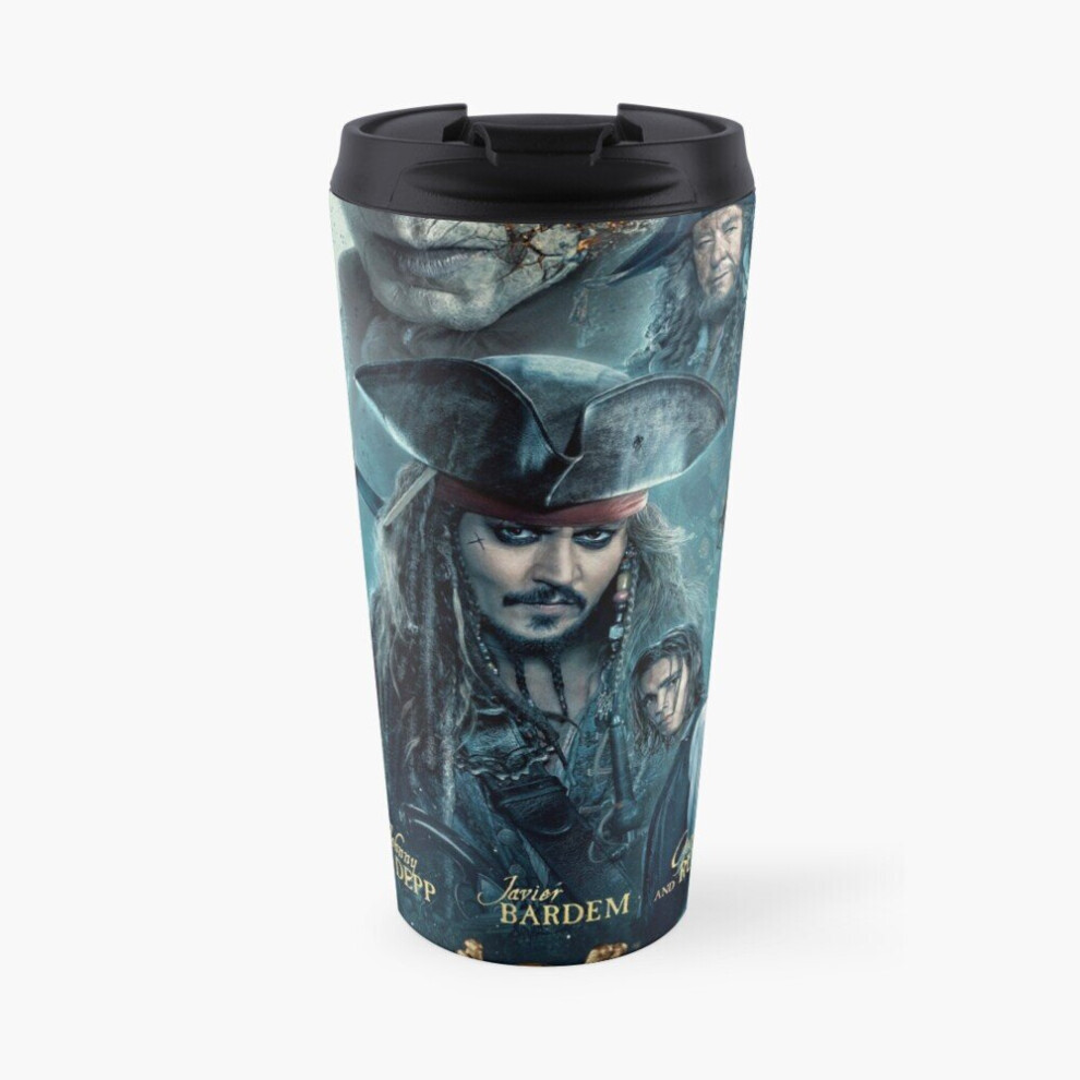 Insulated Travel Coffee Mug Pirates of the Caribbean: Dead Men Tell No Tales Stainless Steel Cup Tumbler 17oz