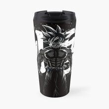 Insulated Travel Coffee Mug Cool Son Goku Amoled Black Dbz Anime Stainless Steel Cup Tumbler 17oz