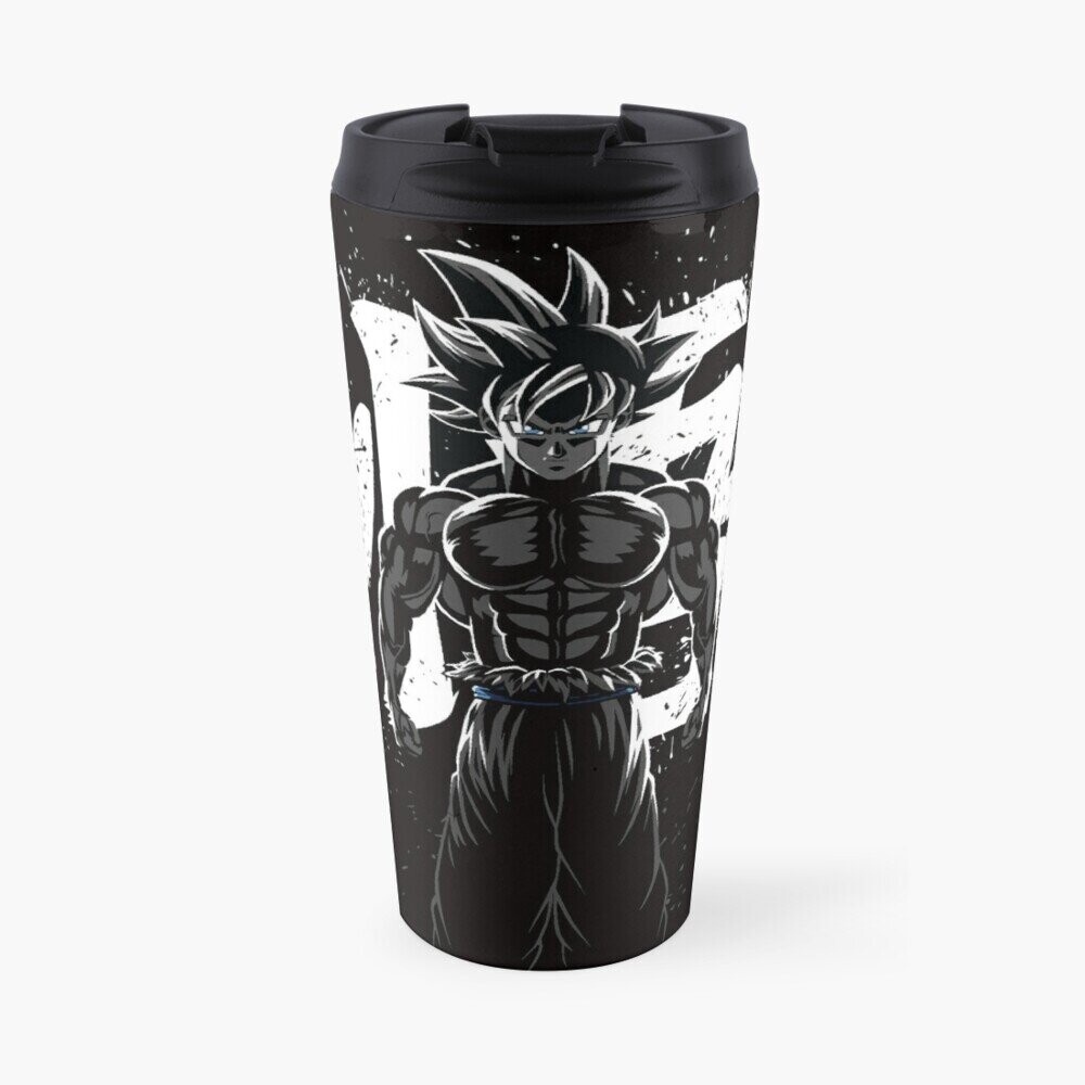 Insulated Travel Coffee Mug Cool Son Goku Amoled Black Dbz Anime ...