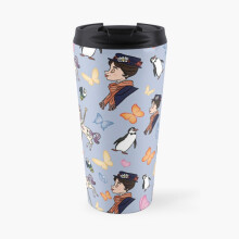 Insulated Travel Coffee Mug Mary Poppins Pattern Stainless Steel Cup Tumbler 17oz