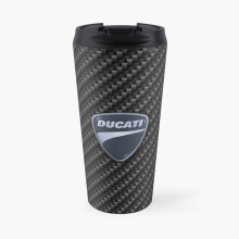 Insulated Travel Coffee Mug Carbon fiber Ducati Stainless Steel Cup Tumbler 17oz