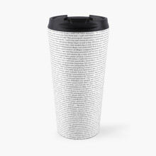 Insulated Travel Coffee Mug List of Every Bart Simpsons Chalkboard Gag Stainless Steel Cup Tumbler 17oz