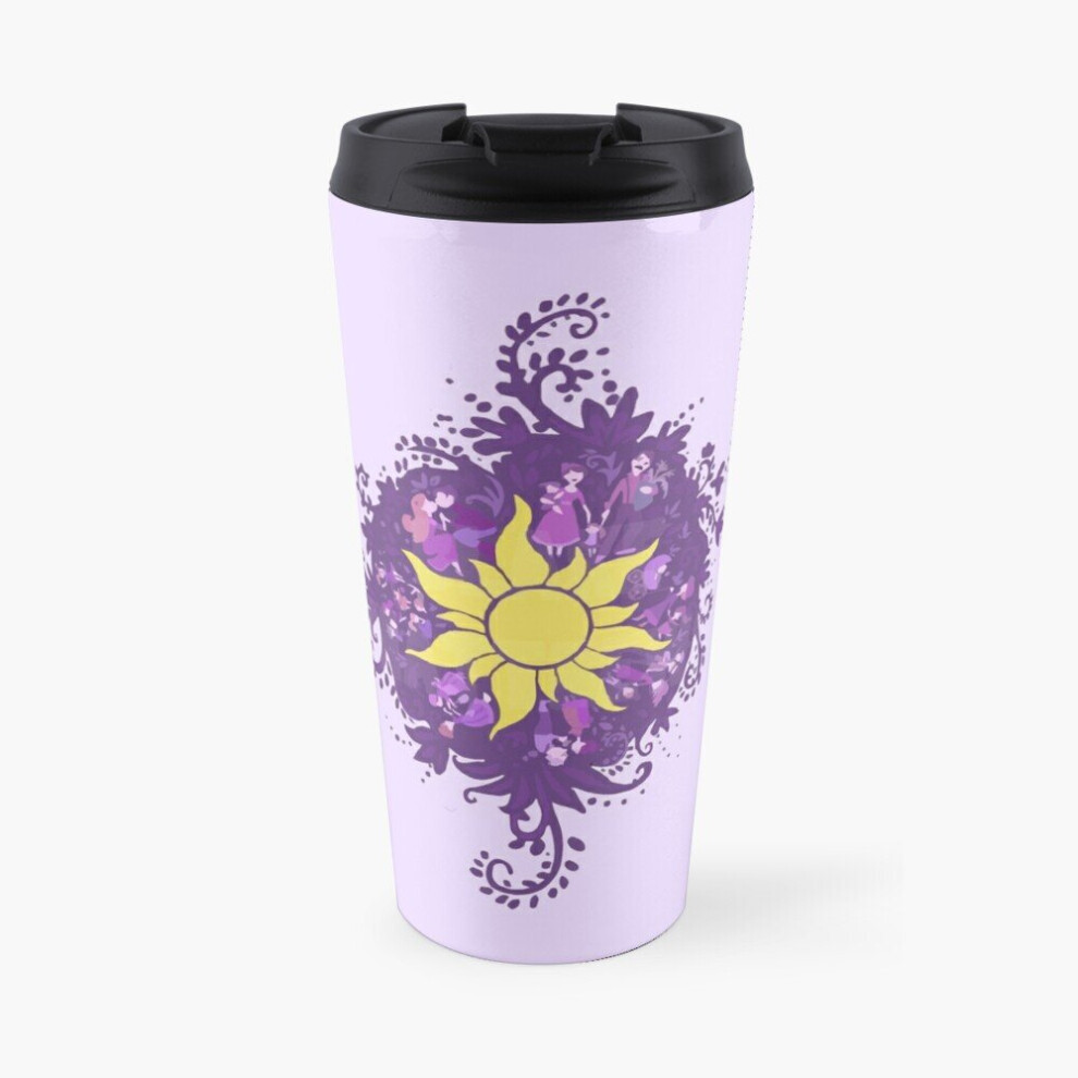 Insulated Travel Coffee Mug Tangled - Sun - Kingdom Dance Stainless Steel Cup Tumbler 17oz