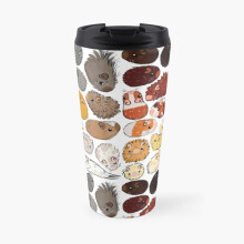 Insulated Travel Coffee Mug Guinea Pig Gradient Stainless Steel Cup Tumbler 17oz