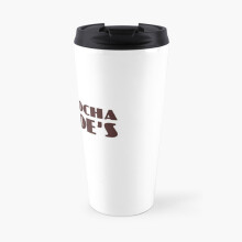 Insulated Travel Coffee Mug Mocha Joe's Coffee Shop Stainless Steel Cup Tumbler 17oz