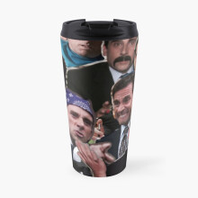 Insulated Travel Coffee Mug The Office Michael Scott - Steve Carell Stainless Steel Cup Tumbler 17oz