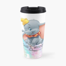 Insulated Travel Coffee Mug Dumbo Stainless Steel Cup Tumbler 17oz