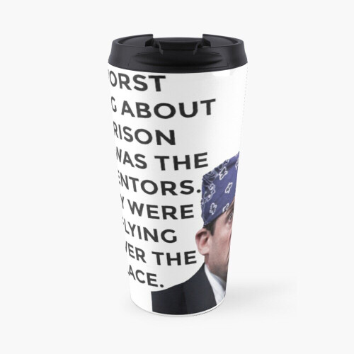Insulated Travel Coffee Mug Prison Mike Michael Scott The Office US Stainless Steel Cup