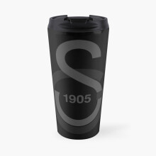 Insulated Travel Coffee Mug Galatasaray Black (no star) Stainless Steel Cup Tumbler 17oz