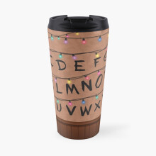 Insulated Travel Coffee Mug Stranger Things Alphabet Wall Stainless Steel Cup Tumbler 17oz