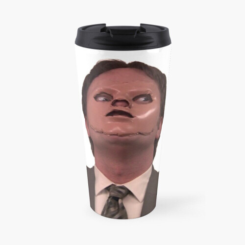 Insulated Travel Coffee Mug Dwight Schrute - Skin Mask Stainless Steel ...