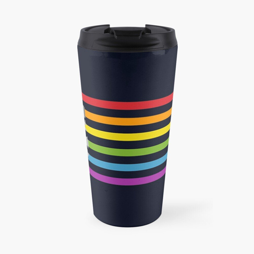 Insulated Travel Coffee Mug Lightsaber Rainbow Stainless Steel Cup Tumbler 17oz