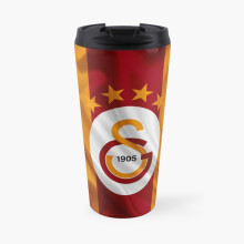 Insulated Travel Coffee Mug  Galatasaray 4 stars  Stainless Steel Cup Tumbler 17oz
