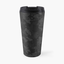 Night Camo 17oz Ceramic-Coated Interior Insulated Travel Mug - Double-Wall Stainless Steel Tumbler with Leak-Proof Flip Lid
