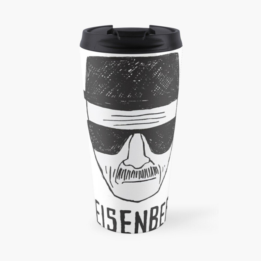 Insulated Travel Coffee Mug Breaking Bad Heisenberg Drawing Stainless Steel Cup Tumbler 17oz