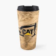 Insulated Travel Coffee Mug Cat Excavator Stainless Steel Cup Tumbler 17oz