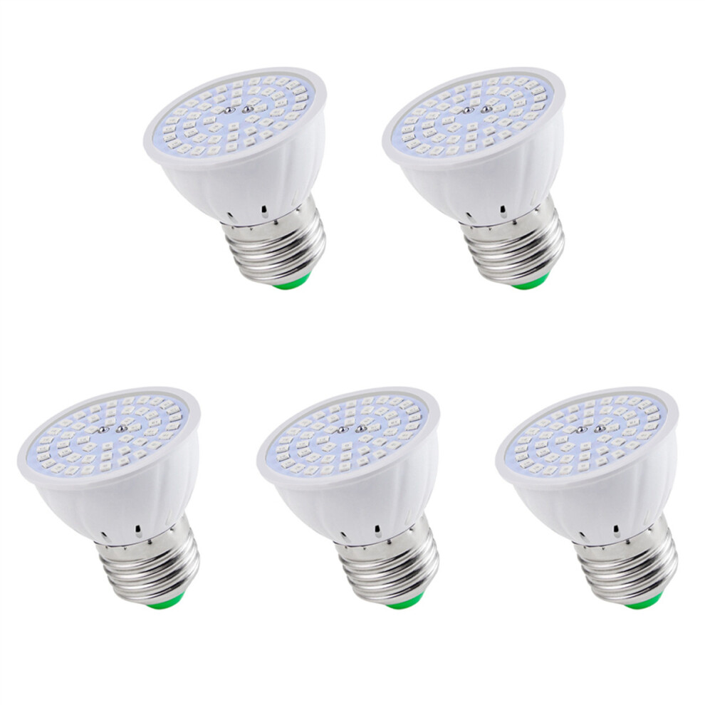 5X E27 80 LEDs Plant Grow Lamp LED Full Spectrum Growth Light Bulbs Seedling Flower Phyto Lamp