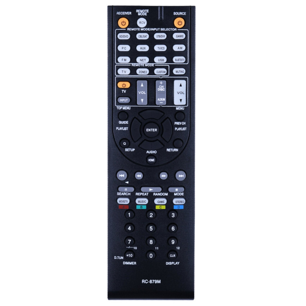 Rc-879M Remote Control For Onkyo Tx-Nr535 Tx-Sr333 Ht-R393 Ht-S3700 Power Emplifier Av Receiver Controller Remote Black 4762150925096