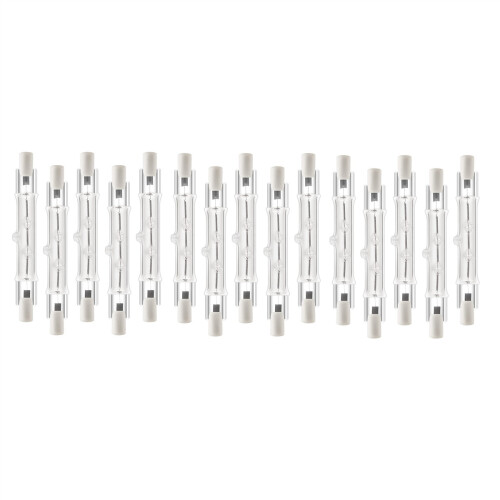 15 Pack R7S 118mm 300W 230V,R7S Halogen Linear Light Bulb,Dimmable Halogen Lamp for Construction Work Landscape Lighting