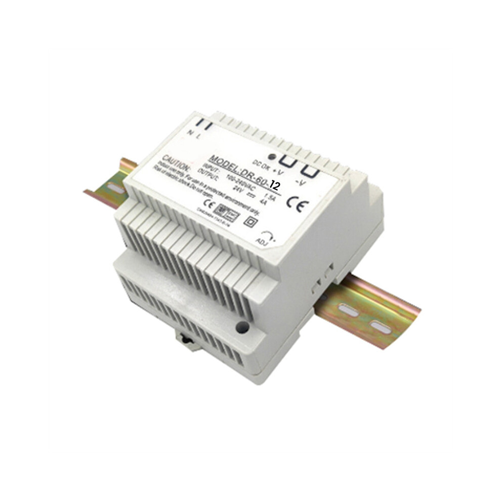 DR-60-12 Transformer 12 Volt 5 Amp Industrial Din Rail Power Supply 220V Ac To 12V Dc Power Supply(12V)