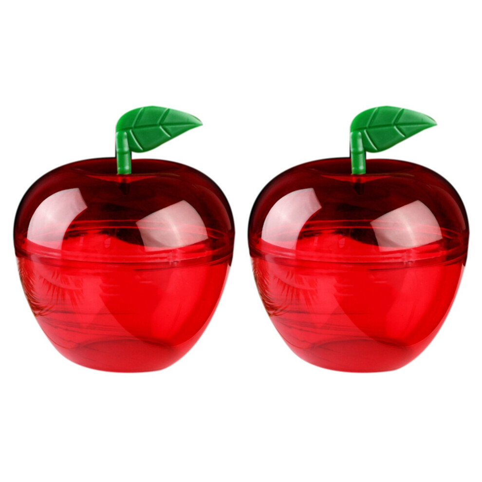 40PCS Wedding Party Preference Apple Container Toy Filled Plastic Apple Shaped Candy Box Birthday/Wedding Decoration