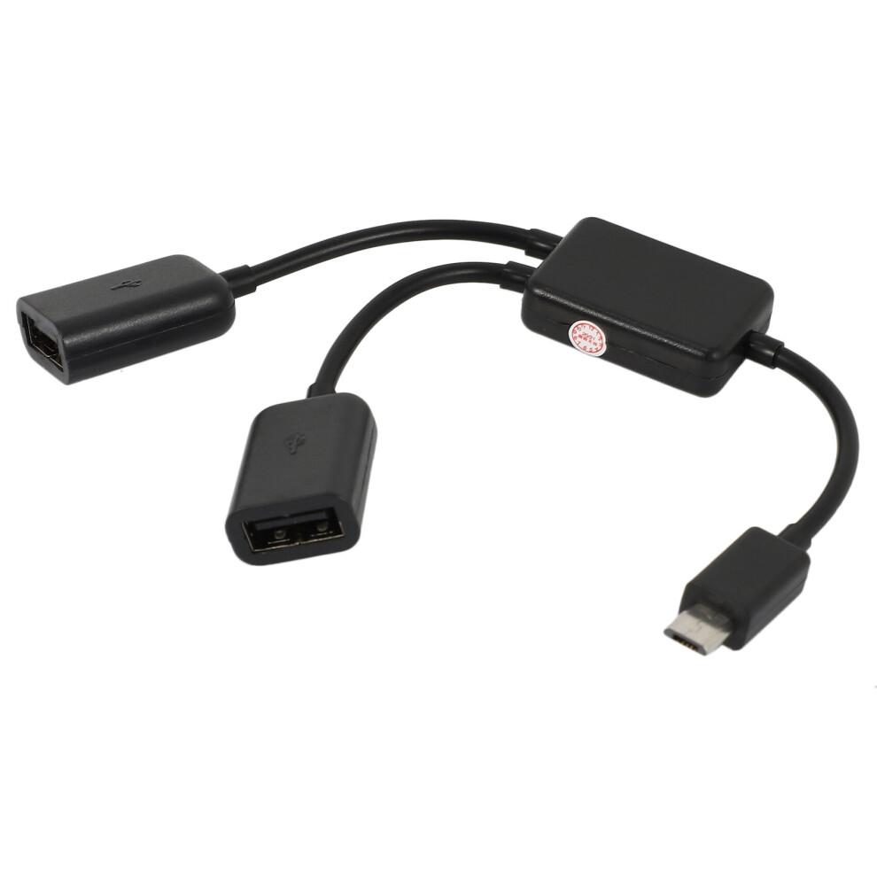 Micro-Usb Otg Hub: Micro-Usb Male To 2X Usb-A Female, Plug-And-Play Otg Converter For Android Phones/Tablets, Supports Optional Micro-Usb Power 4762150911358