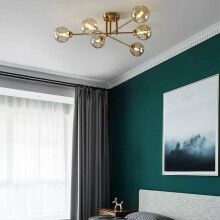 85 cm Lantern Design Flush Ceiling Lights LED Chandeliers Metal Electroplated Modern 220-240V
