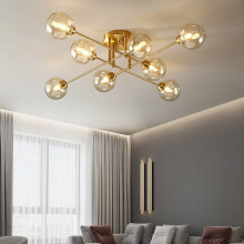 96 cm Lantern Design Flush Ceiling Light LED Chandeliers Metal Electroplated Modern 220-240V