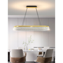 LED Chandeliers Line Design 100cm Dimmable Rectangle Black/Gold Chandeliers