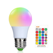 1pc 3 W LED Smart Bulbs 200-250 lm E26 / E27 1 LED Beads SMD 5050 Smart Dimmable Remote-Controlled RGBW 85-265 V / RoHS / CE Certified / FCC
