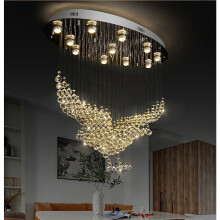 80cm Atmosphere Eagle Crystal Chandelier Villa Hall Crystal Chandeliers Hotel Modern Ceiling Light Personality Living Room Crystal Pendant Light