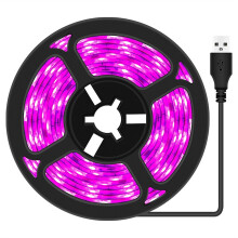 5m LED Grow Light Full Spectrum DC 5V USB Plant Light Grow LED Strip Phyto Lamp for Vegetable Flower Seedling Grow Tent Box IP65