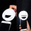 LED Smart Light 3 Modes Dimmable Selfie Light AAA Batteries Powered 1pc 5