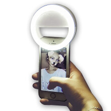 LED Smart Light 3 Modes Dimmable Selfie Light AAA Batteries Powered 1pc