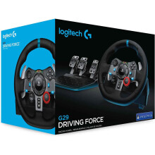 Logitech G29 Driving Force Racing Wheel and Floor Pedals PS5, PS4, PC, Mac - Black