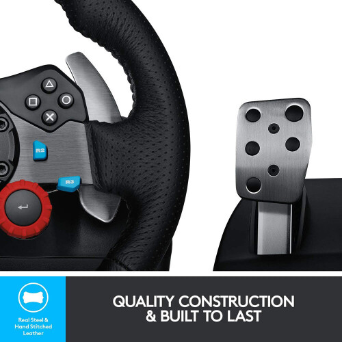 Logitech Logitech G29 Driving Force Racing Wheel and Floor Pedals PS5, PS4, PC, Mac - Black 1