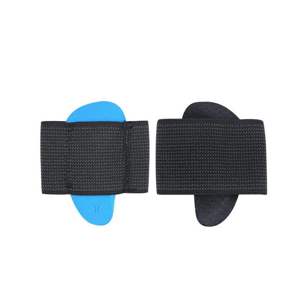 Black Arch Pad Support Insoles For Flat Foot Correction High Arch Cushioning Plantar Fasciitis Pain Relief Foot Care Orthopedic Insole