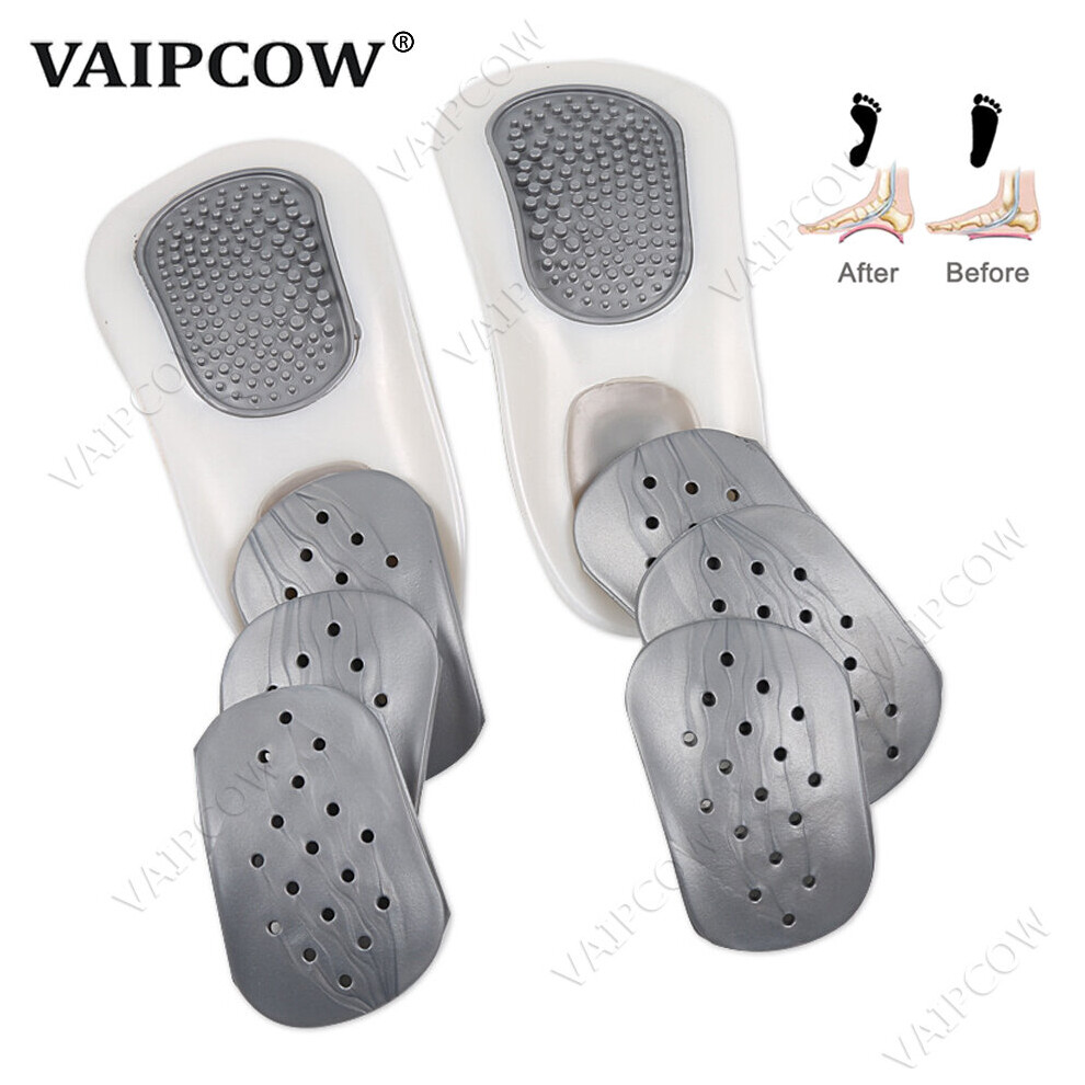 Multicoloured Flatfoot Orthotics Cubitus Varus Orthopedic Insoles For Falt Feet Pads Arch Support Orthopedic Cushion Massage Insert Orthotic