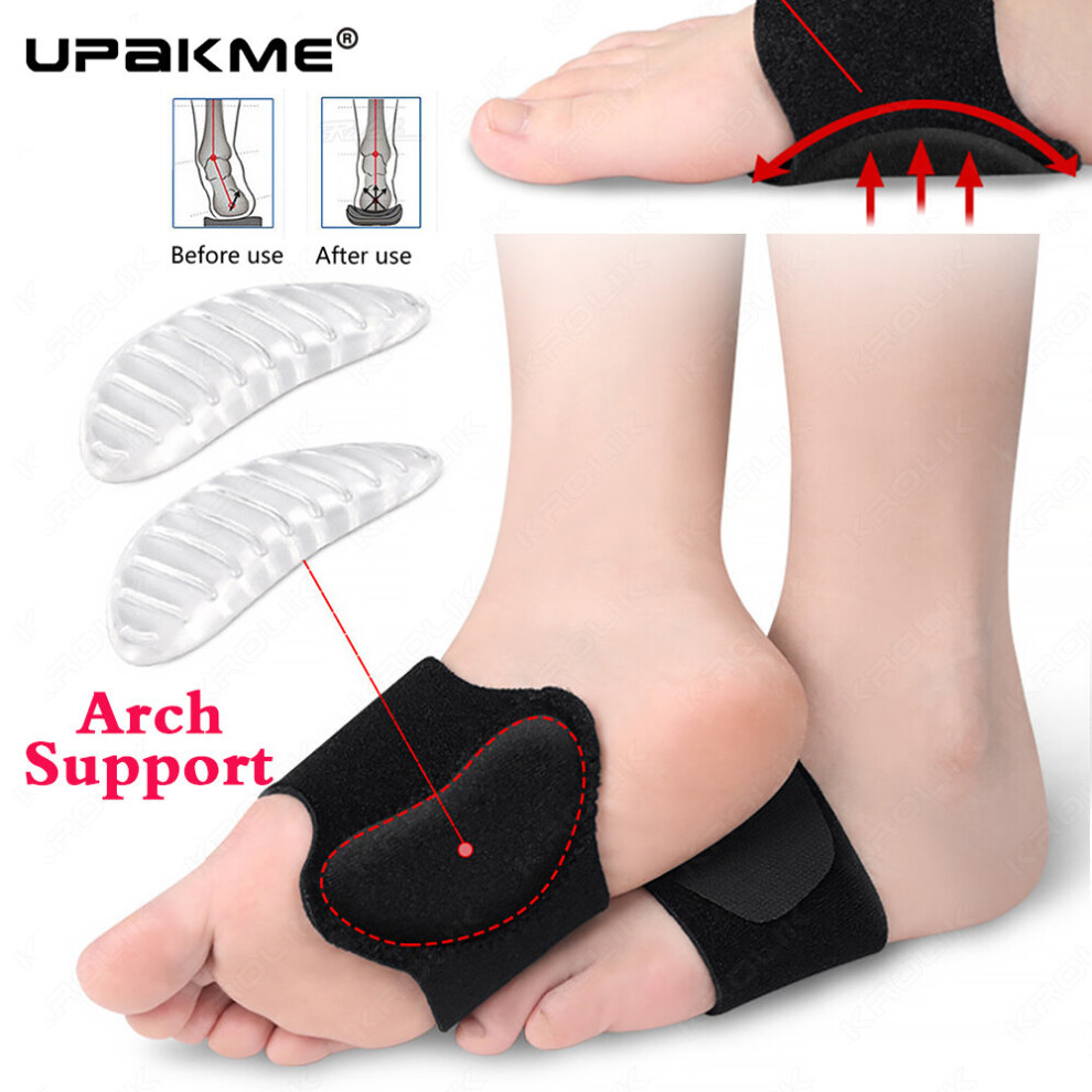 Multicoloured Arch Pad Support Insoles Sleeves For Flat Foot Correction High Arch Cushion Plantar Fasciitis Pain Relief Orthopedic Foot Pads