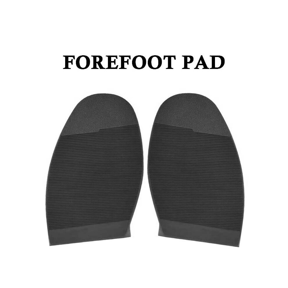 Black Rubber Forefoot Pads For Men Women Shoes Sole Protector Outsoles Repair Anti-Slip Wear Resistant Stickers Replacement Soles Pad