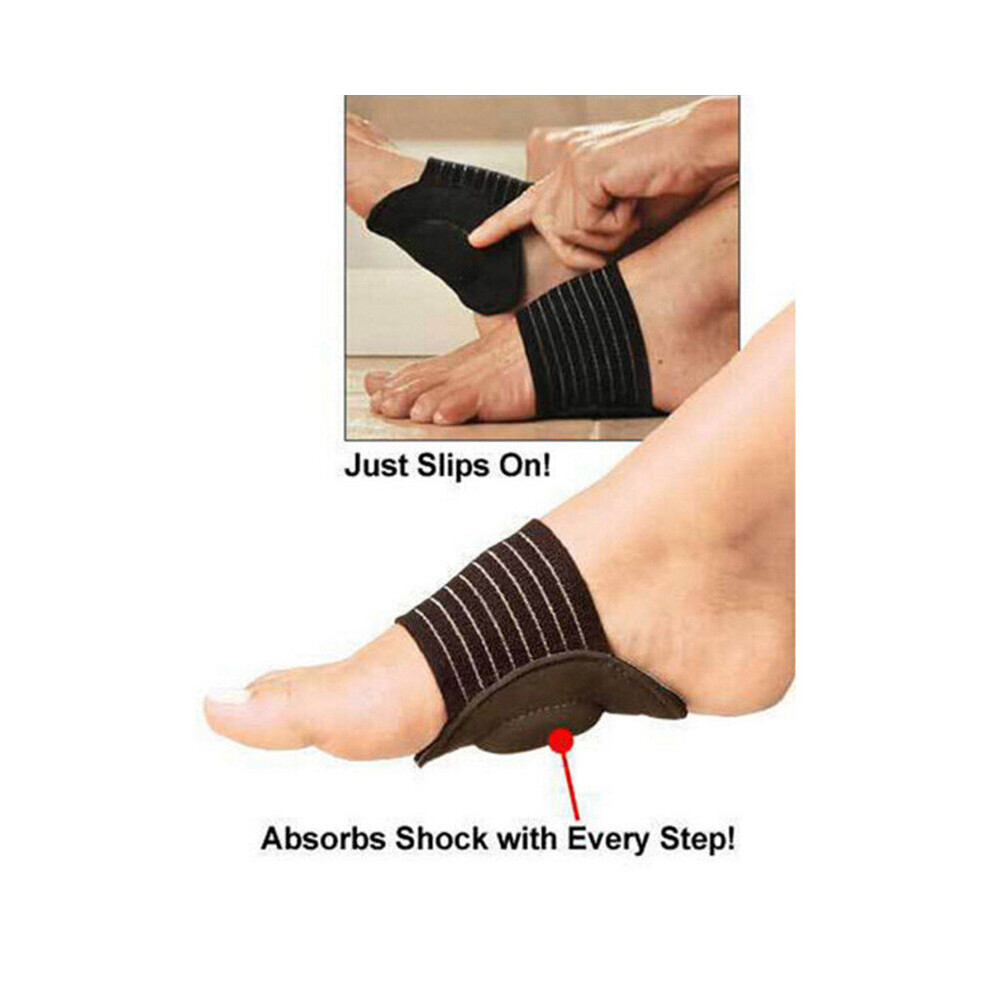 Foot Arch Support Plantar Fasciitis Heel Pain Aid Feet Cushioned Feet Protect Care Pain 1Pair