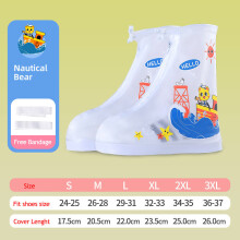 PVC Rain Shoes 1 Set Transparent Non-slip Kids Cartoon Dinosaur Galoshes Zip Waterproof Rain Shoe Covers Solid Rain Shoes