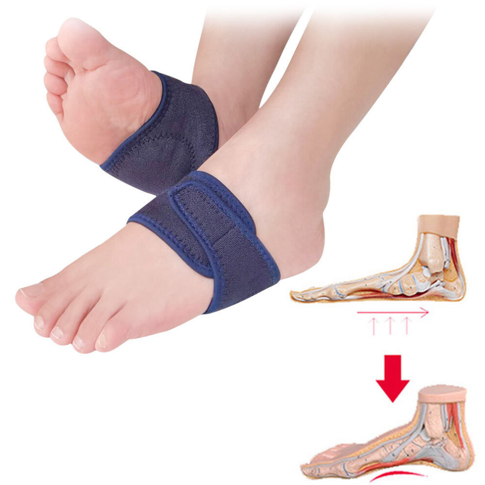 Blue 1 Pair Orthopedic Adjuster Arch Support Orthotic Insole Flat Foot Flatfoot Corrector Pedicure Insoles Cushion Pad Foot Care