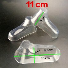 20 Pcs/lot Plastic Transparent Foot Model Sock Molds Paste Extrusion Display Gift Shoe Packaging 9/10/11/12cm Baby Booties Mould