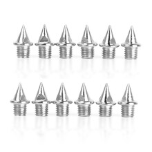 12pcs Stainless Steel Replacement Shoes Spikes Fits Almost All Athletics Athletic Running Track Field Cross Spikes