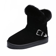 Winter Snow Boots Women's Shoes Winter Boots Women's Ankle Boots Short Boots Suede Ladies Cotton Shoes