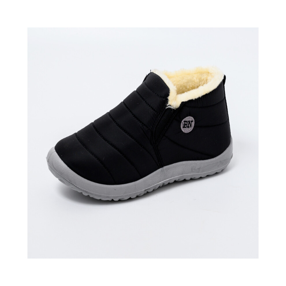 Women Boots Winter Shoes Women Ankle Botas Waterpoorf Snow Boots Female Slip On Flat Casual Shoes Plush Boots Plus Size-image-OPC-PBT8C2Y-NEW