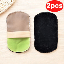 2 Pcs portable faux wool shoe gloves polishing shoes leather shoes shoe polish polishing shoe wipe clothshoe accessories