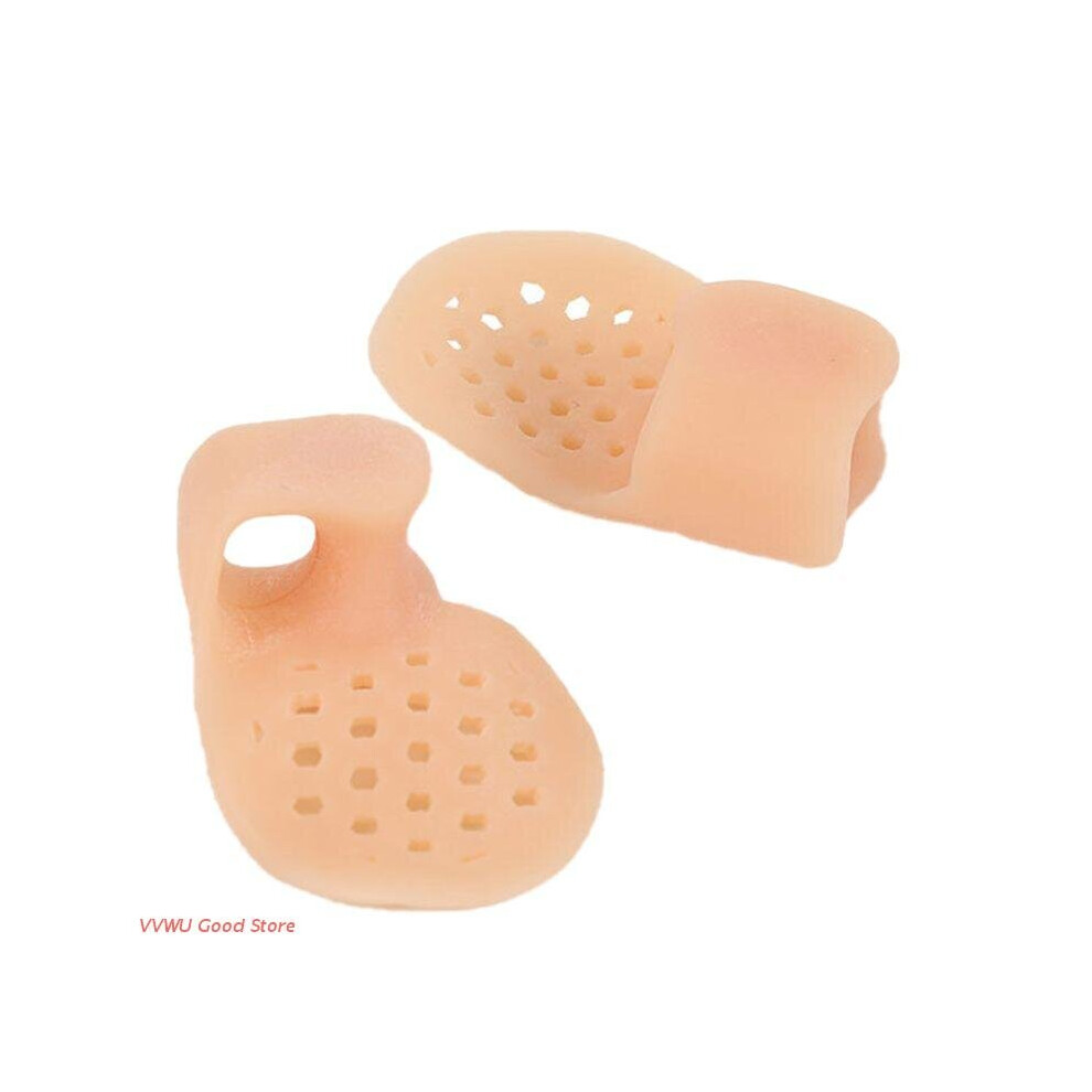 2pcs Toe Separator Small Finger Thumb Silicone Bunion Foot Care Protector Valgus Overlapping Correct Adjust
