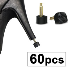 60Pcs Lady Shoe Heel Repair Tips for Shoes Pins Dowel Lifts Wedding Heels Care Kit Protectors Caps Women Heeltaps Accessories